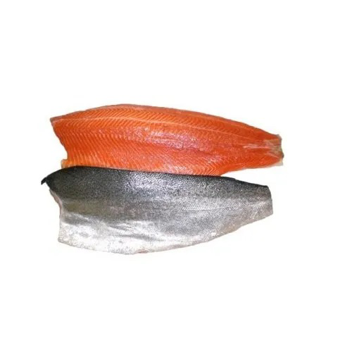 Norweigian Salmon Fish Fillets Skin On Hook Catch Seafood